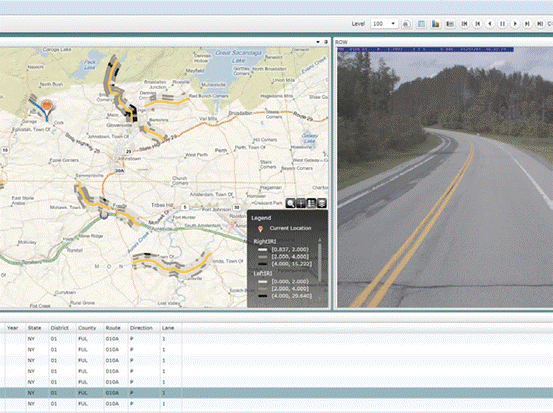 路面检测车,道路检测软件